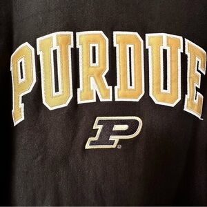 Purdue Black Crewneck Sweatshirt size Medium by Champion